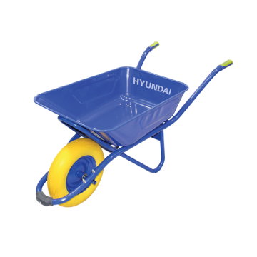 Hyundai Wheel Barrow with Rubber Wheel and 90L Capacity - HHC006