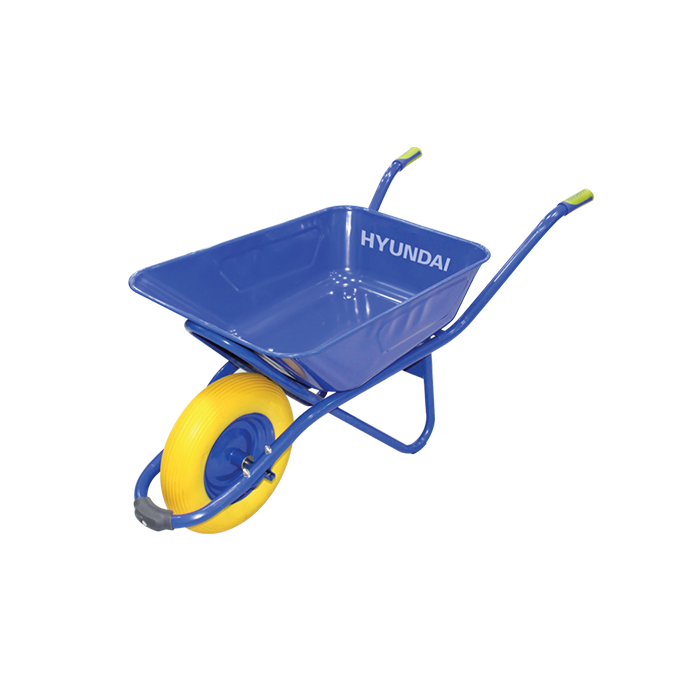 Hyundai Wheel Barrow with Rubber Wheel and 90L Capacity - HHC006