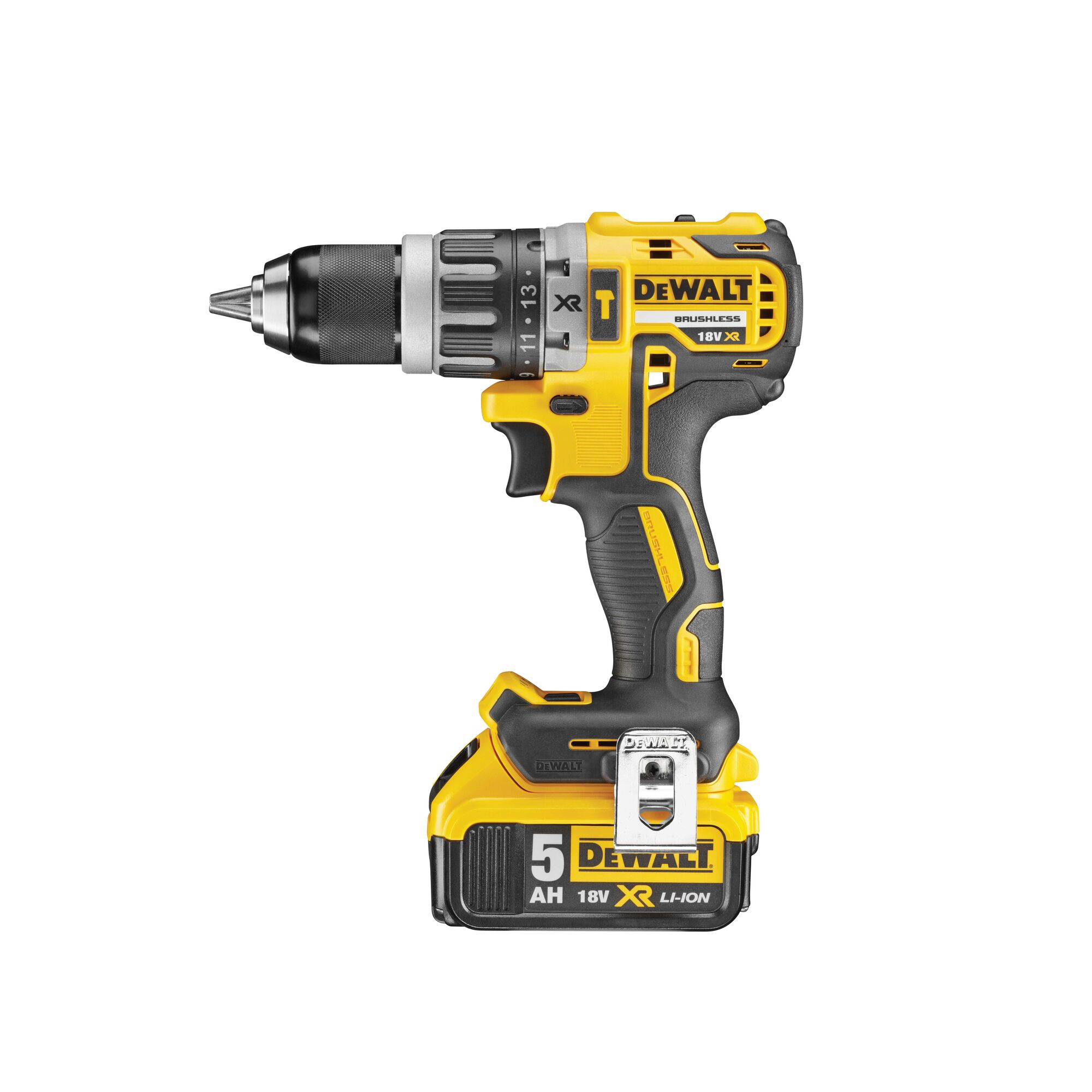 DeWalt Cordless Brushless Hammer Drill 18V XR DCD796P2 GB Madar